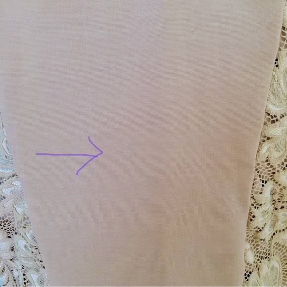 Bebe Bodycon Cocktail Dress w/ Lace, Size S, Taupe/Beige - Picture 11 of 12